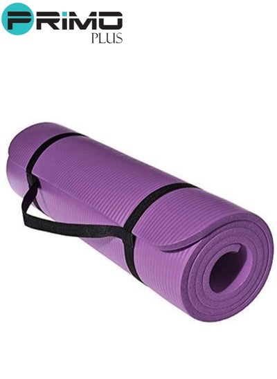 Buy Extra Thick Exercise Yoga Mat with Carrying Strap in Saudi Arabia