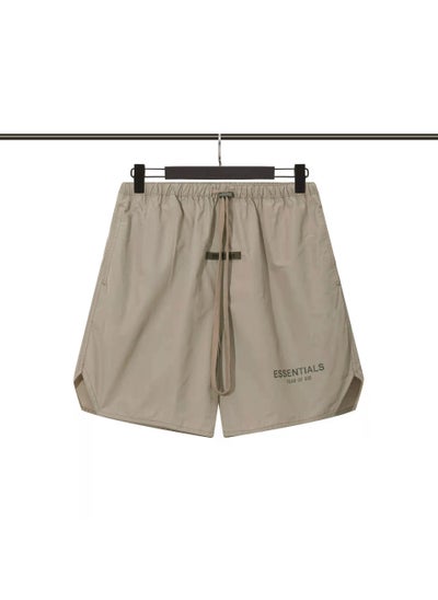 اشتري Summer Thin Fog ESSENTIALSZONE Reflective Nylon Shorts Unisex Khaki reflective letters في الامارات