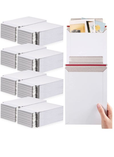 اشتري Mailer Photo Mailers Document Self Adhesive Lightweight Mailers Standard Envelope 250gsm White Shipping Envelopes Photography Mailers for Photos, Documents, CD 50Pcs, 16 * 25cm في الامارات