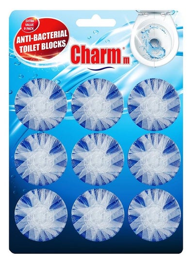Buy Charmm Toilet Block Blue 9PK in UAE