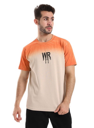 اشتري Gradient Colors Short Sleeves T-Shirt في مصر