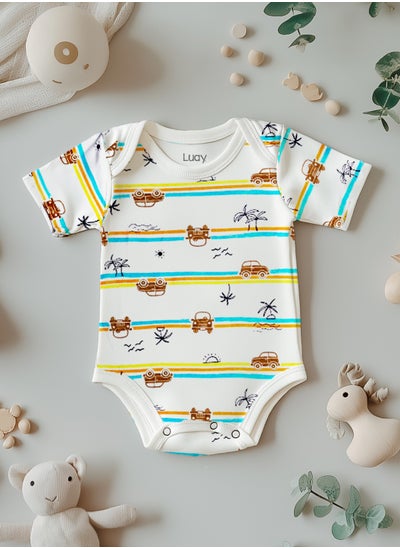 Buy LUAY 100% Bamboo Based Onesies | Sleepsuits| Night Suits|Jumpsuit | Wondersuit for Baby Boys & Baby Girls, New-Born, infants,Toddlers_ Including Vibrant Pattren & Colors Create festive look in UAE