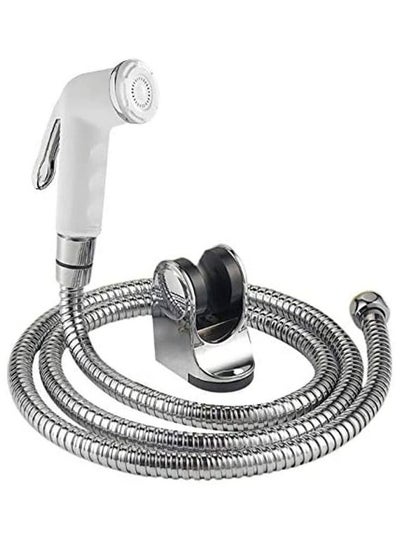 اشتري Shattaf for Toilet Stainless Steel Explosion-Proof Encryption Hose, Handheld Bidet Sprayer for Toilet, Muslim Shower Set (1.5 Meter Pipe) في الامارات