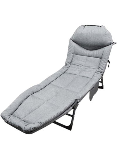 Buy Portable travel bed, foldable and adjustable camping chair in 5 positions in Saudi Arabia