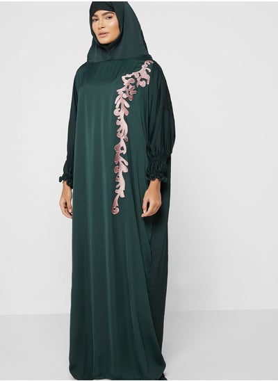 Buy Embroidered Detail Cuff Prayer Dress in UAE