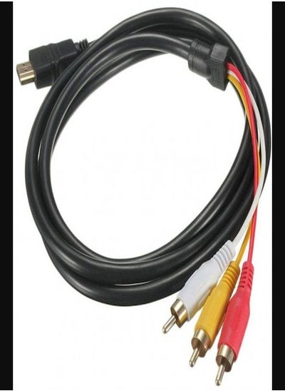 اشتري HDMI Male To 3 RCA Video Audio Converter Cable في السعودية