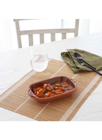 Buy Viapot Trakya Serving Platter 23x16x4cm - Natural in UAE