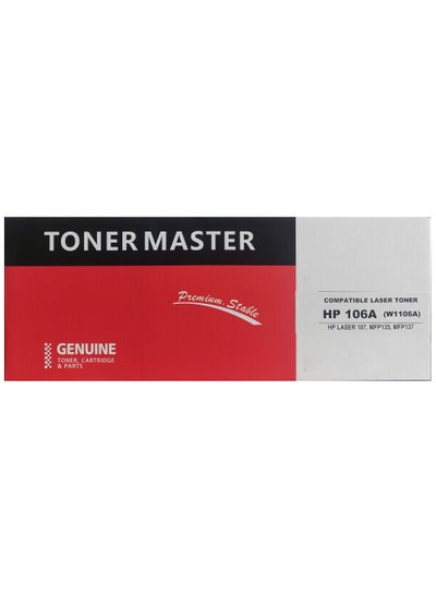 Buy Compatible 106 106A Toner W1106A Black Toner Cartridges for hp Laser MFP 135a 135fnw 35w 135ag 135r 135wg 137fnw 137fwg 106A Toner Cartridge For Laser 107 MFP135 MFP137 Black. in Saudi Arabia