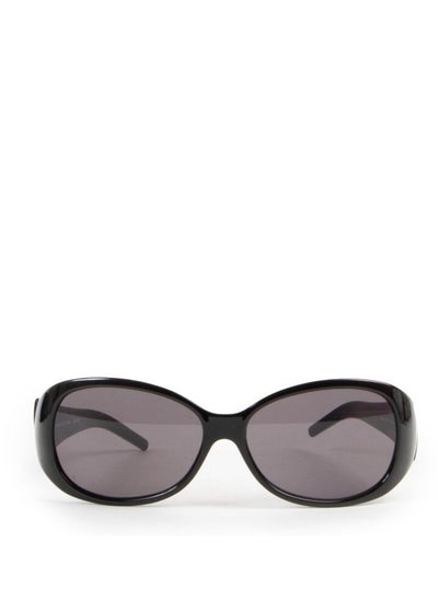 Buy Full Rim Women Butterfly / Wrap Sunglass - FS407R 001 - Lens Size: 57 mm - Black in Saudi Arabia