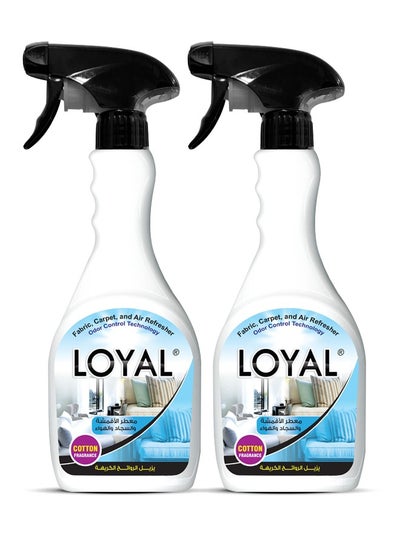 Buy Loyal Cotton Fragrance Air Refresher For Fabric Carpet 2x500ml in UAE