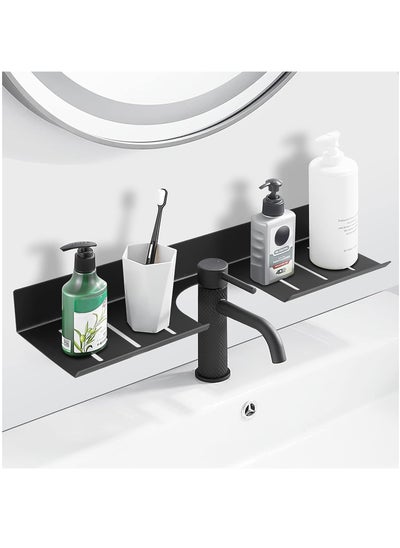 اشتري Bathroom Shelf, Floating Over The Sink Shelf with U-Shaped Recess Design Wall Mounted Bathroom Sink Shelf Over Faucet for Bathroom, Kitchen, Toilet, Laundry في السعودية