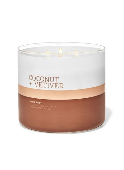 Buy Coconut & Vetiver 3-Wick Candle in Saudi Arabia