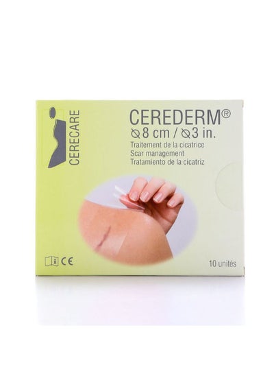 Buy Cerederm Silicone Pads For Chest Scars Round, 10 Count in Egypt