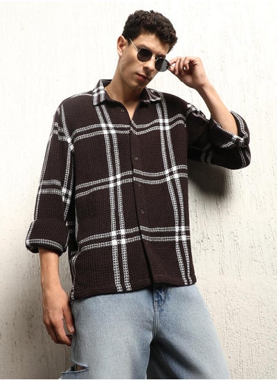 Buy Classic Tartan Checks Cotton Casual Shirt in UAE