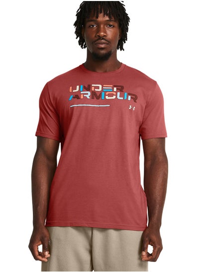 Buy Colorblock Wordmark Short Sleeve T-Shirt in UAE