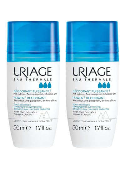 Buy Uriage Deodorant for Sweaty Skin - 50 ml, Pack of 2 in Saudi Arabia