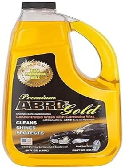 اشتري ABRO Premium Gold -Concentrated Car Wash Shampoo with Carnauba Wax - 2L في مصر