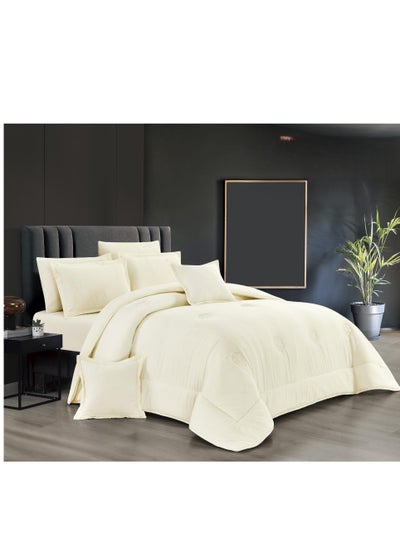 Buy A royal plain double comforter set that adds beauty and elegance to your room in Saudi Arabia