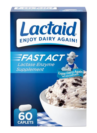 Buy Relief Caplets Lactase Enzyme To Prevent Gas Bloating And Diarrhea Due To Lactose Sensitivity Supplements 60 Packs Of 1Ct in Saudi Arabia