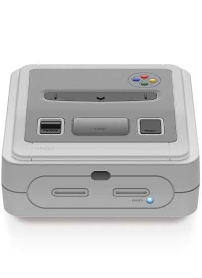 Buy T4 for Apple TV 4k (3rd Generation) 2022 Case Cover with NES Super Nintendo Famicom Design - Light Grey in UAE