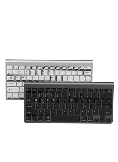 اشتري Slim 2.4G Wireless Keyboard and Mouse Combo Set for Office and Home WLK-610 single keyboard Gray في السعودية