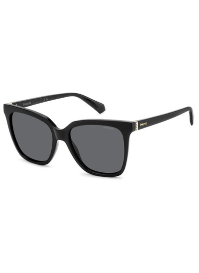 اشتري Women's Polarized Square Sunglasses - Pld 4155/S/X Black Millimeter - Lens Size: 55 Mm في الامارات