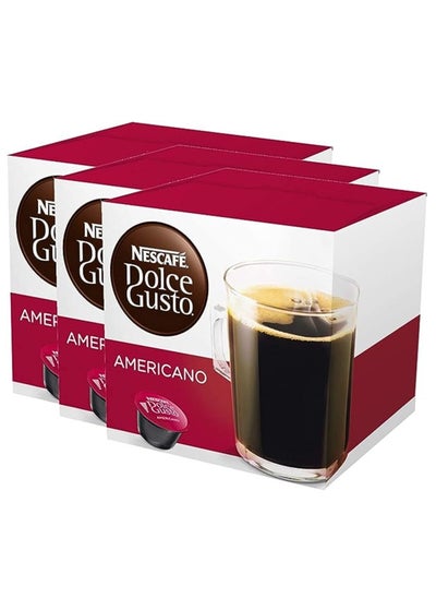 Buy NESCAFÉ Dolce Gusto Americano Coffee capsules (Pack of 3) in UAE