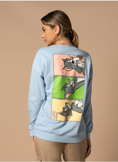 Buy Urban Haul X Warner Bros Tom & Jerry Ladies Sweatshirt in UAE