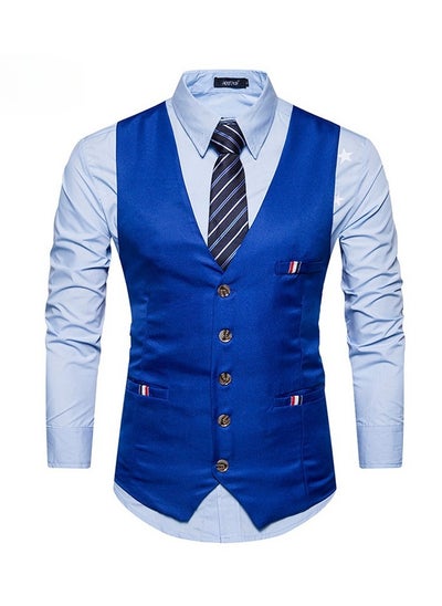 اشتري New Fashionable Herringbone Patterned Suit Vest في الامارات