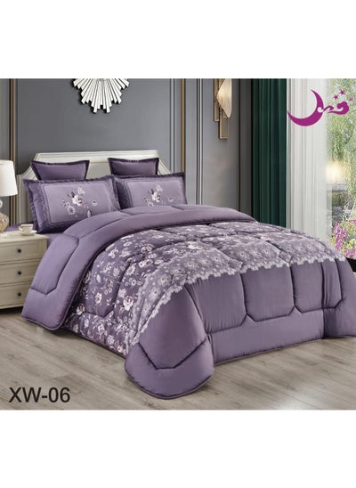 Buy Duvet Set Of 6 Pieces For Two Persons Modern And Beautiful Design And Heavy Filling in Saudi Arabia