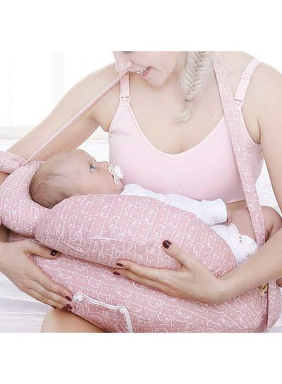 Buy Nursing Pillow for Breastfeeding with Adjustable Waist Strap and Removable Cotton Cover in Saudi Arabia