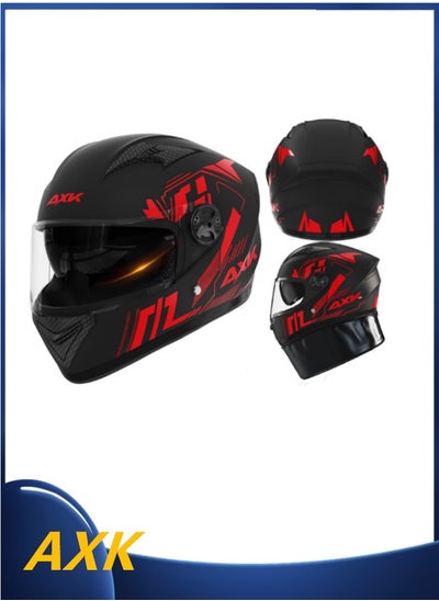 Buy ABS Shell Full face Outside Sport Protection Riding Helmet Double Lens Racing Motorcycle Racing Helmets in UAE