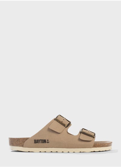 Buy Atlas Double Strap Wedge Sandals in UAE