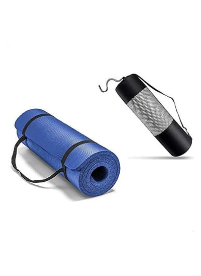 Buy Ultimate Premium Non-Slip 10mm Yoga Mat with Attachment Pouch Perfect for High Intensity Interval Training, Pilates, Yoga and Many Other Home Workouts from QShop®️ in Egypt