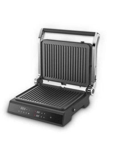 Buy Porodo LifeStyle Glasstop Digital Grill with Removable Grill Plate 2000W - Black in UAE