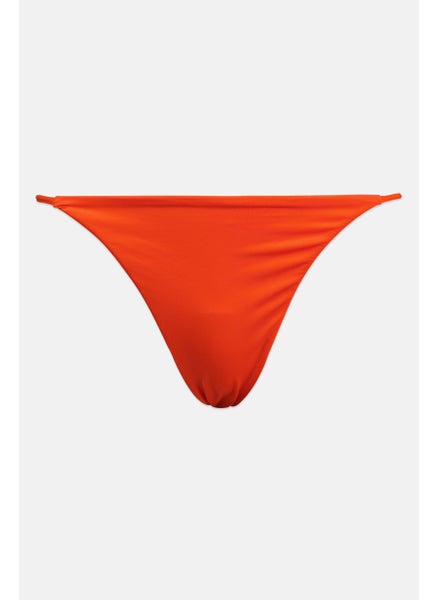 اشتري Women Solid Bikini Bottom, Orange في الامارات