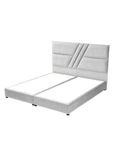 Buy Gogo | Velvet Bed Frame - White in Saudi Arabia