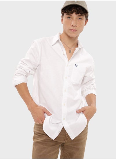 Buy Pocket Detail Button Down Shirt in Saudi Arabia