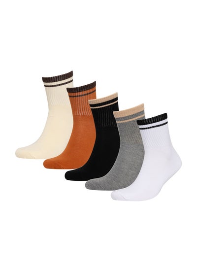 Buy Man Mid Cut Socks - 5 Pack in Egypt