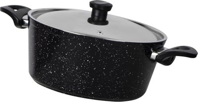 Top Chef Pot Top Chef Granit Pot Siz 16 black price in Egypt | Noon Egypt | kanbkam