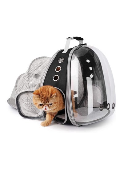 اشتري COOLBABY Expandable Cat Carrier Backpacks, Space Capsule Bubble Pet Carrier Backpack for Small Dog, Cat Carrying Backpack with Transprent Hard Window في الامارات