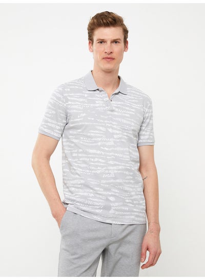 Buy Polo Neck Short Sleeve Patterned Pike Men's T-shirt in Egypt