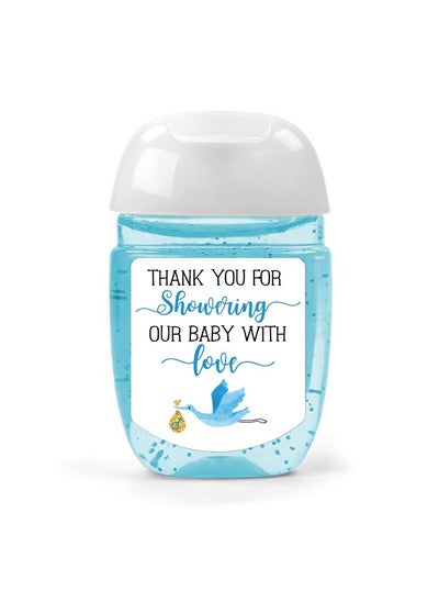 اشتري Hand Sanitizer Labels Thank You For Showering Our Little One With Love Stickers Baby Shower Favor Party Favors Boy. Blue1.26Inches X 1.39Inches في السعودية