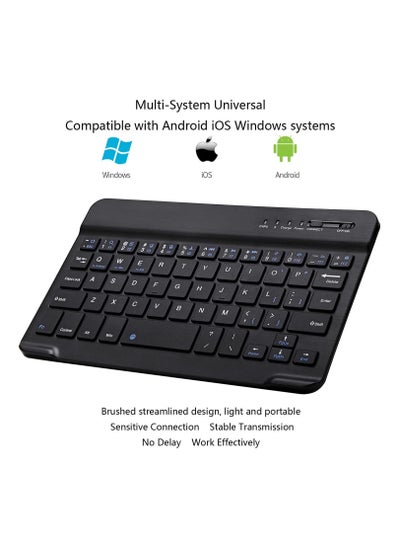 Buy Wireless Keyboard Bluetooth Rechargeable Keyboard For All in UAE