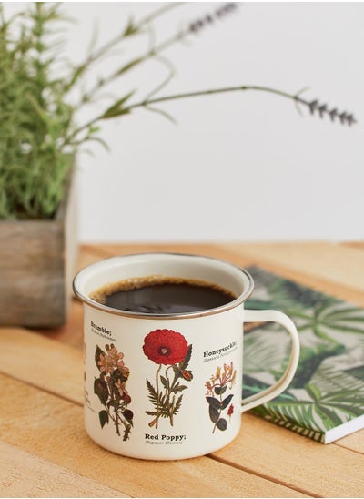 Buy Wild Flowers Enamel Mug in UAE