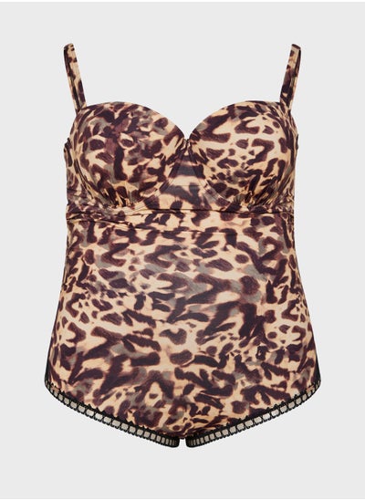 Buy Figleaves Miami Leopard Underwired Bra in UAE