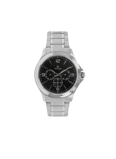 اشتري Men Analog Round Shape Stainless Steel Wrist Watch - 1698SM01 - 49 Mm في الامارات