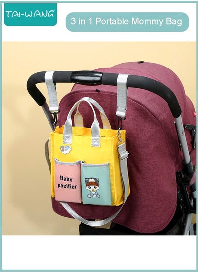 Buy 3 in 1 Portable Mommy Bag Diaper Nappy Storage Bag Stroller Holder in UAE