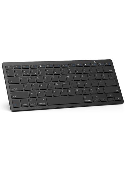 Buy Ultra-Slim Bluetooth Keyboard Compatible with iPad 10.2 Inch/ 9.7 Inch iPad Air 10.5 iPad Pro 11/12.9 iPad Mini 5/4 iPhone and Other Bluetooth Enabled Devices in Saudi Arabia