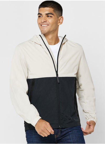 Buy Colorblock Hooded Jacket in UAE